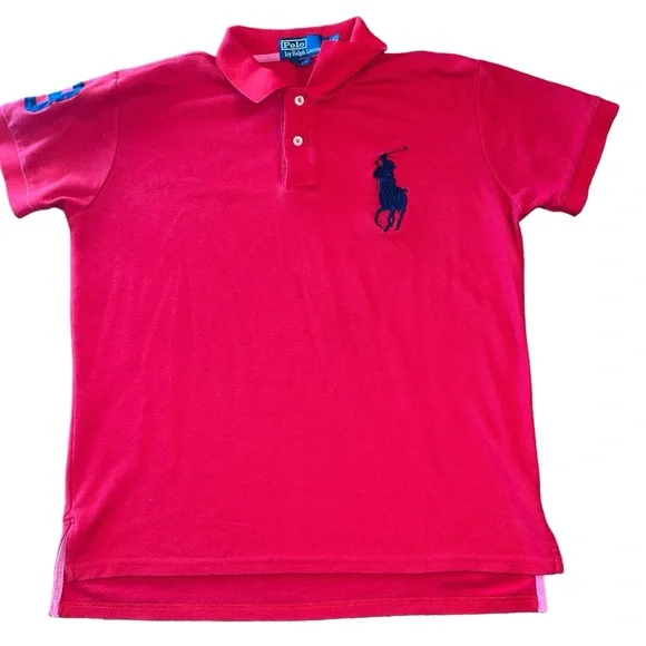 トップス Polo by Ralph Lauren pony polo shirt Red NWOT Ralph Lauren Baby Boys Big Pony Cotton Mesh Polo Shirt